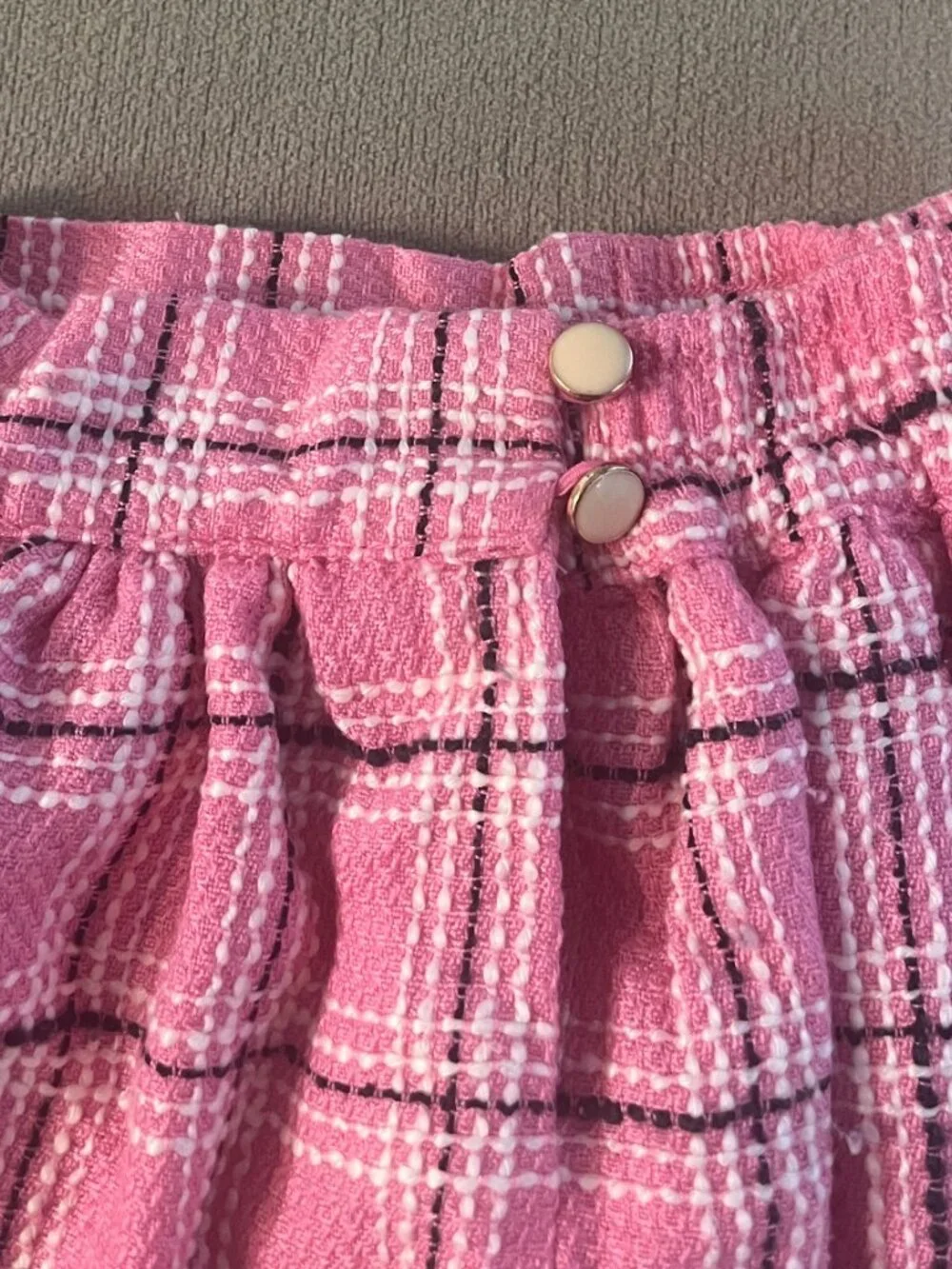 Janie and Jack Baby Girls Pink Lining Ruffle Skirt Size 6-12 Month